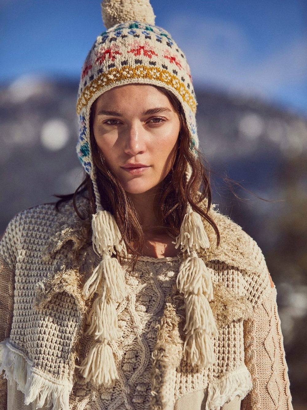 Free People/French Knot Parker Tassel Trapper Hat
